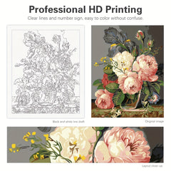 DIY Gift Flowers Digital Painting  16x20inch（No Frame）